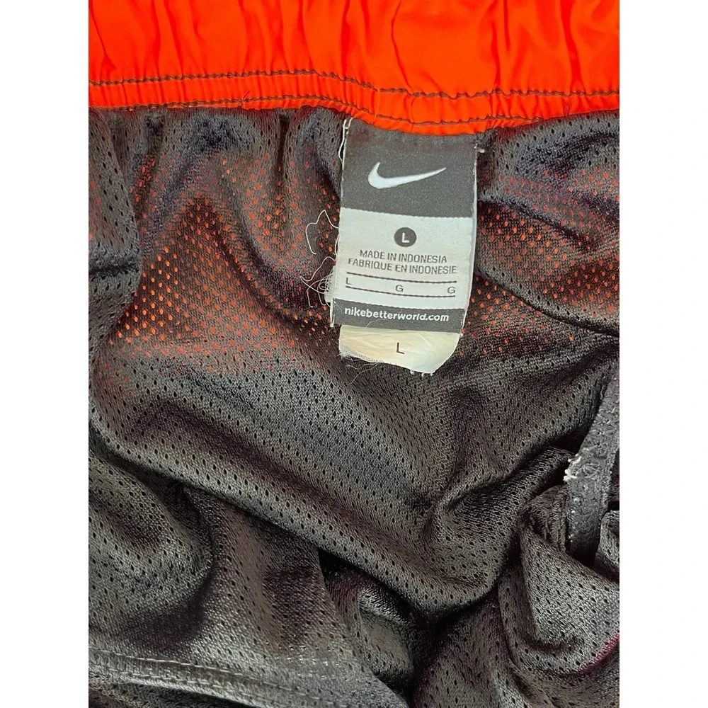 Nike Swim Trunks Mens Large Black Boardshorts Surfing Swim Shorts Lined Vacation